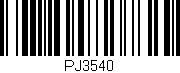 Código de barras (EAN, GTIN, SKU, ISBN): 'PJ3540'