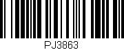 Código de barras (EAN, GTIN, SKU, ISBN): 'PJ3863'