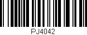 Código de barras (EAN, GTIN, SKU, ISBN): 'PJ4042'