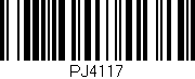 Código de barras (EAN, GTIN, SKU, ISBN): 'PJ4117'