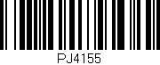Código de barras (EAN, GTIN, SKU, ISBN): 'PJ4155'