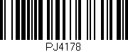 Código de barras (EAN, GTIN, SKU, ISBN): 'PJ4178'