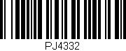 Código de barras (EAN, GTIN, SKU, ISBN): 'PJ4332'