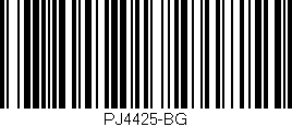 Código de barras (EAN, GTIN, SKU, ISBN): 'PJ4425-BG'