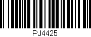 Código de barras (EAN, GTIN, SKU, ISBN): 'PJ4425'