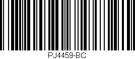 Código de barras (EAN, GTIN, SKU, ISBN): 'PJ4459-BC'