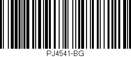Código de barras (EAN, GTIN, SKU, ISBN): 'PJ4541-BG'