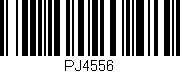 Código de barras (EAN, GTIN, SKU, ISBN): 'PJ4556'