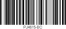 Código de barras (EAN, GTIN, SKU, ISBN): 'PJ4615-BC'