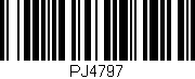 Código de barras (EAN, GTIN, SKU, ISBN): 'PJ4797'