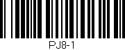 Código de barras (EAN, GTIN, SKU, ISBN): 'PJ8-1'