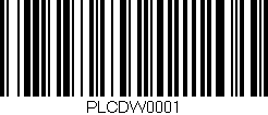 Código de barras (EAN, GTIN, SKU, ISBN): 'PLCDW0001'