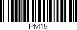 Código de barras (EAN, GTIN, SKU, ISBN): 'PM19'