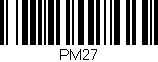 Código de barras (EAN, GTIN, SKU, ISBN): 'PM27'