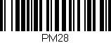 Código de barras (EAN, GTIN, SKU, ISBN): 'PM28'