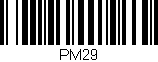 Código de barras (EAN, GTIN, SKU, ISBN): 'PM29'