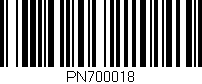 Código de barras (EAN, GTIN, SKU, ISBN): 'PN700018'