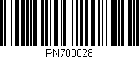 Código de barras (EAN, GTIN, SKU, ISBN): 'PN700028'