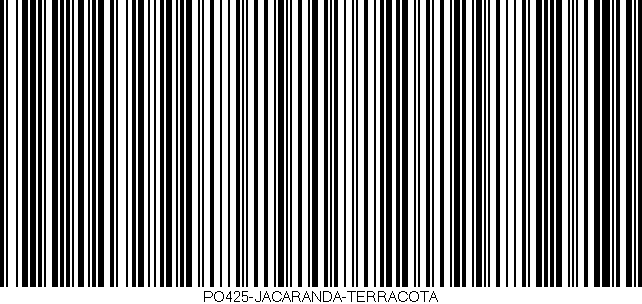Código de barras (EAN, GTIN, SKU, ISBN): 'PO425-JACARANDA-TERRACOTA'