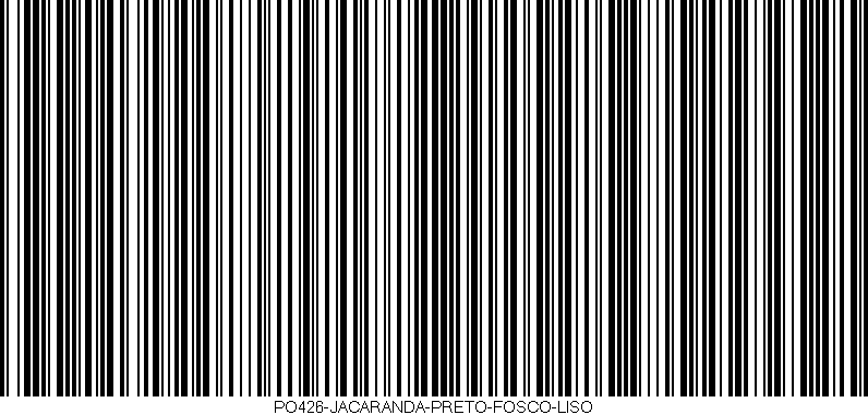 Código de barras (EAN, GTIN, SKU, ISBN): 'PO426-JACARANDA-PRETO-FOSCO-LISO'