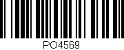Código de barras (EAN, GTIN, SKU, ISBN): 'PO4569'