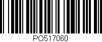 Código de barras (EAN, GTIN, SKU, ISBN): 'PO517060'
