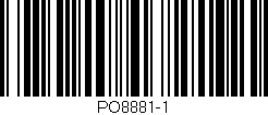 Código de barras (EAN, GTIN, SKU, ISBN): 'PO8881-1'