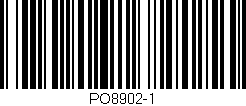 Código de barras (EAN, GTIN, SKU, ISBN): 'PO8902-1'