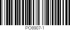 Código de barras (EAN, GTIN, SKU, ISBN): 'PO8907-1'