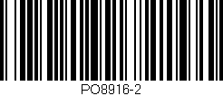 Código de barras (EAN, GTIN, SKU, ISBN): 'PO8916-2'