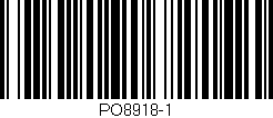 Código de barras (EAN, GTIN, SKU, ISBN): 'PO8918-1'