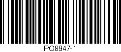 Código de barras (EAN, GTIN, SKU, ISBN): 'PO8947-1'