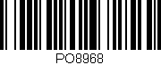 Código de barras (EAN, GTIN, SKU, ISBN): 'PO8968'