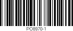 Código de barras (EAN, GTIN, SKU, ISBN): 'PO8970-1'