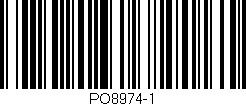 Código de barras (EAN, GTIN, SKU, ISBN): 'PO8974-1'
