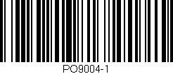 Código de barras (EAN, GTIN, SKU, ISBN): 'PO9004-1'