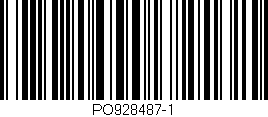 Código de barras (EAN, GTIN, SKU, ISBN): 'PO928487-1'