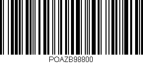 Código de barras (EAN, GTIN, SKU, ISBN): 'POAZB98800'