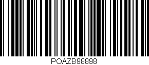 Código de barras (EAN, GTIN, SKU, ISBN): 'POAZB98898'