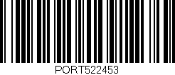 Código de barras (EAN, GTIN, SKU, ISBN): 'PORT522453'