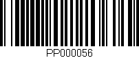 Código de barras (EAN, GTIN, SKU, ISBN): 'PP000056'
