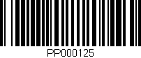Código de barras (EAN, GTIN, SKU, ISBN): 'PP000125'