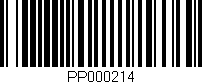 Código de barras (EAN, GTIN, SKU, ISBN): 'PP000214'
