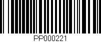 Código de barras (EAN, GTIN, SKU, ISBN): 'PP000221'