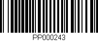 Código de barras (EAN, GTIN, SKU, ISBN): 'PP000243'