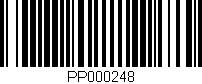 Código de barras (EAN, GTIN, SKU, ISBN): 'PP000248'