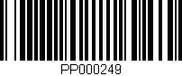 Código de barras (EAN, GTIN, SKU, ISBN): 'PP000249'