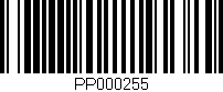 Código de barras (EAN, GTIN, SKU, ISBN): 'PP000255'