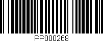 Código de barras (EAN, GTIN, SKU, ISBN): 'PP000268'
