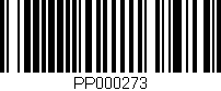Código de barras (EAN, GTIN, SKU, ISBN): 'PP000273'